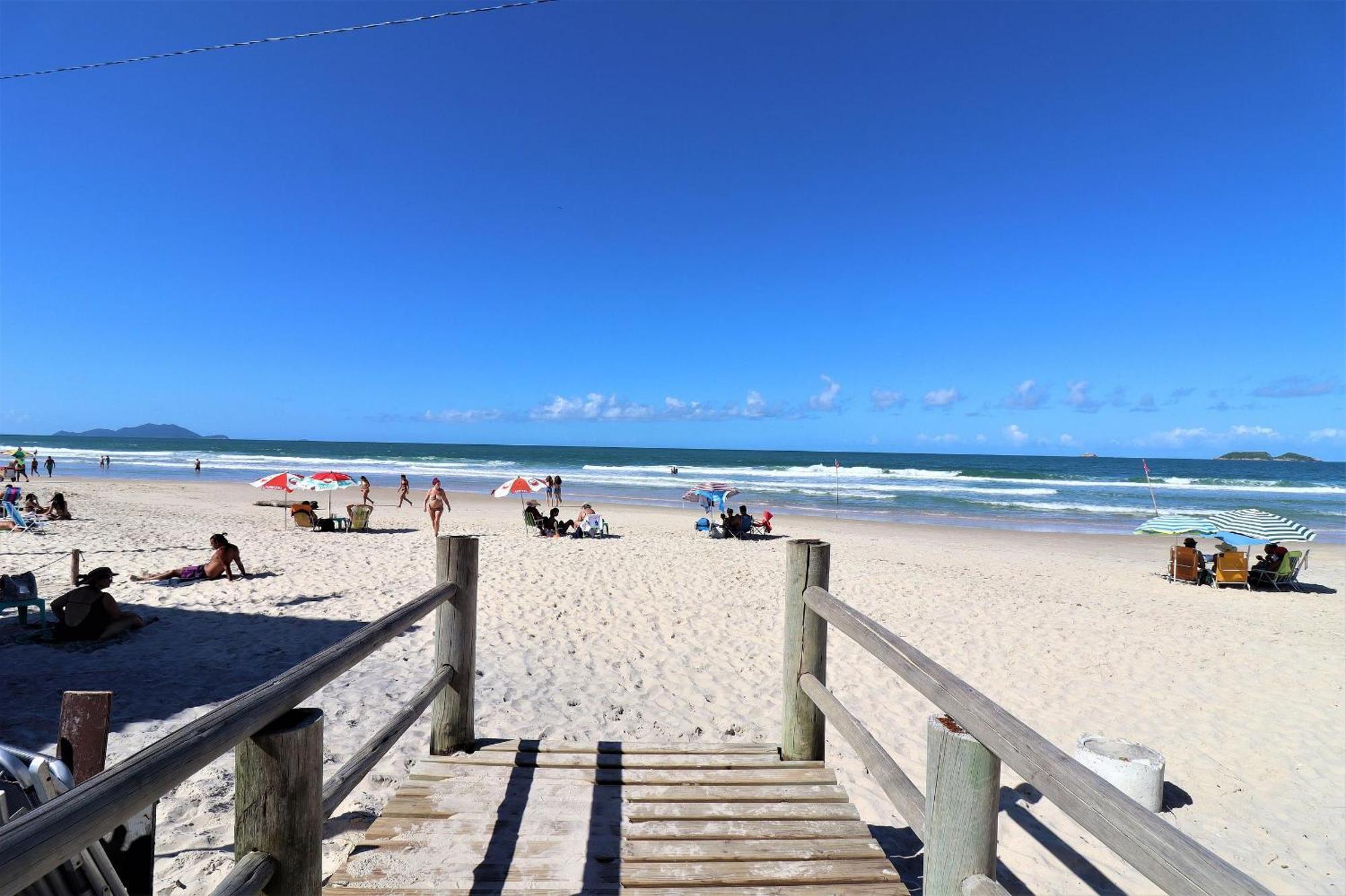 Maravilhoso Apto Wi-Fi E Vista Para O Mar - Hb06F Florianópolis Buitenkant foto